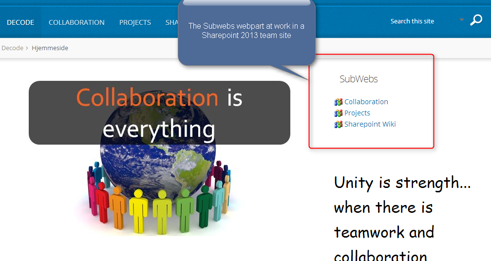 Free Subsites Webpart for Sharepoint 2013