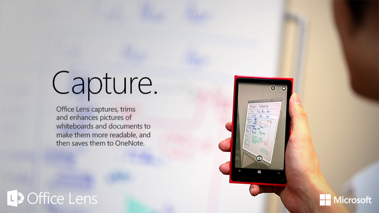 Office Lens for Windows Phone and OneNote